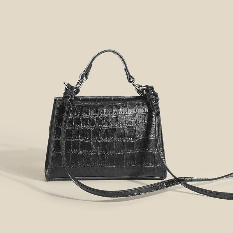 Women’s Mini Crocodile Embossed Rhinestone Crossbody Top Handle Bag image 3