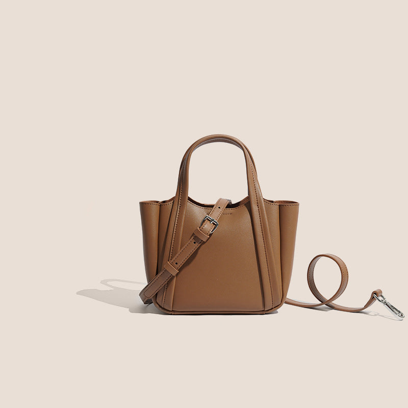 Women’s Mini Minimalist Genuine Leather Crossbody Tote Bag image 7