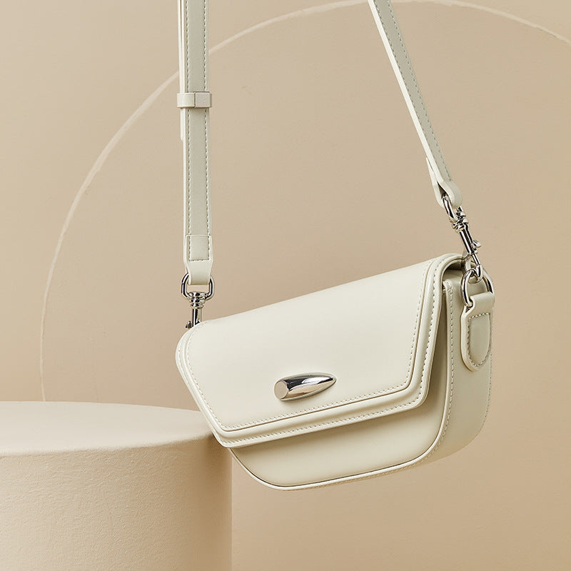 Women’s Mini Minimalist Genuine Leather Single Shoulder Saddle Bag image 6