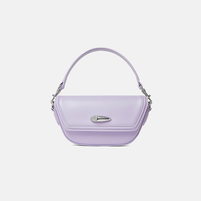 Women’s Mini Minimalist Genuine Leather Single Shoulder Saddle Bag image 4