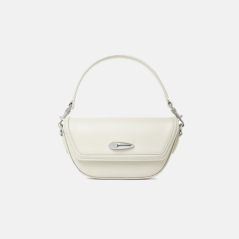 Women’s Mini Minimalist Genuine Leather Single Shoulder Saddle Bag image 5