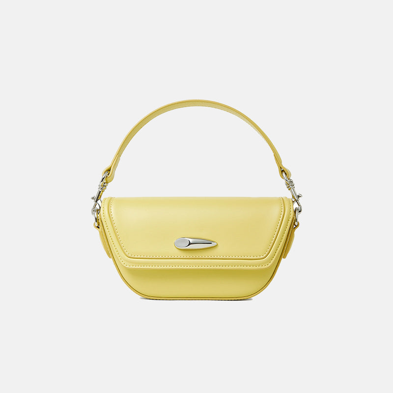 Women’s Mini Minimalist Genuine Leather Single Shoulder Saddle Bag image 7