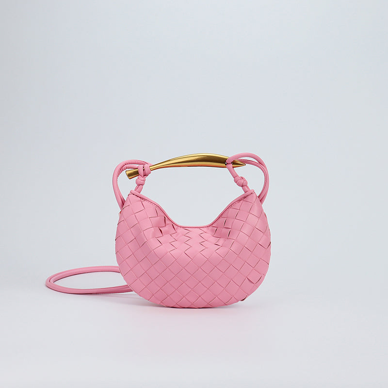 Women’s Mini Woven Leather Crossbody Clutch Bag image 9
