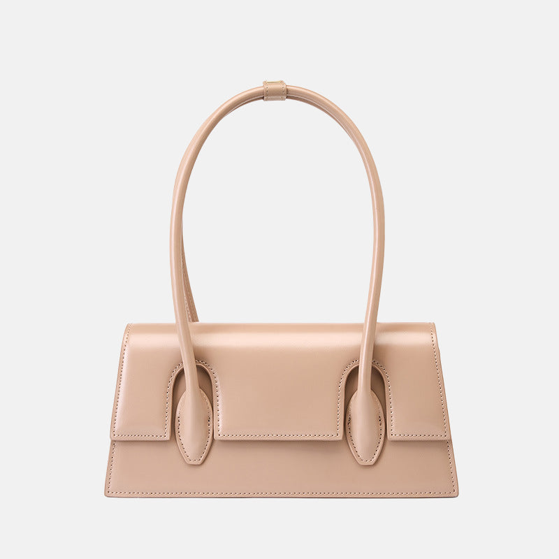 Women’s Minimalism Flap Baguette Bags in Genuine Leather image 8