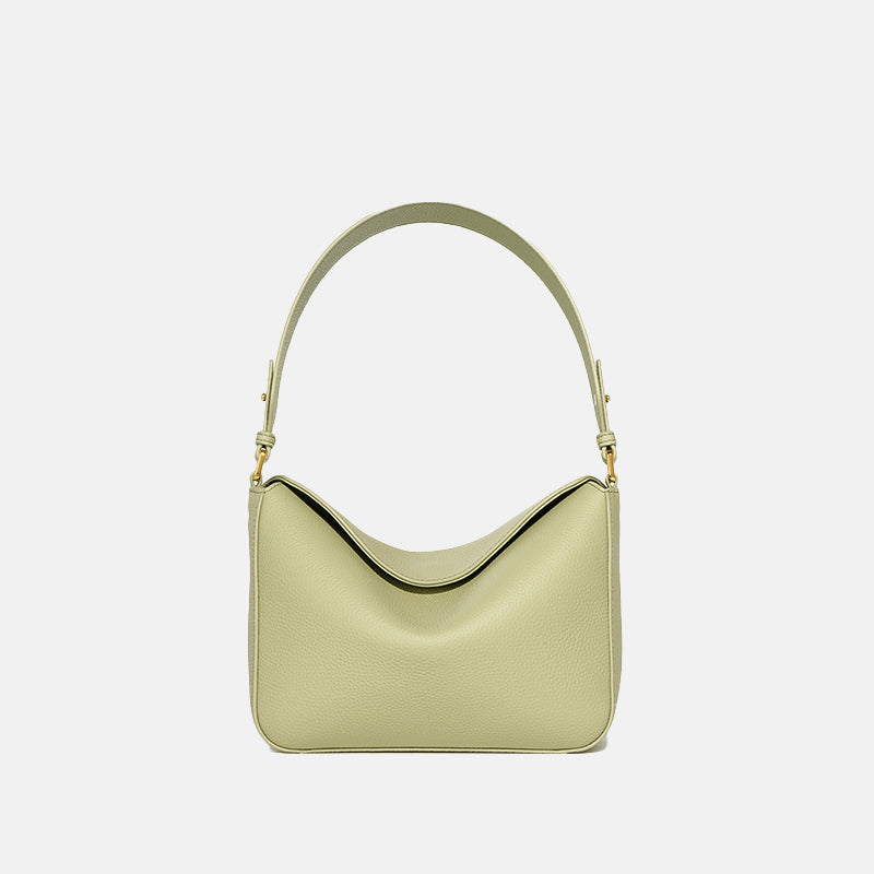 Women’s Minimalist Genuine Leather Shoulder Baguette Bag image 4