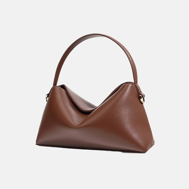 Women’s Minimalist Genuine Leather Dumpling-Shaped Handbag image 4