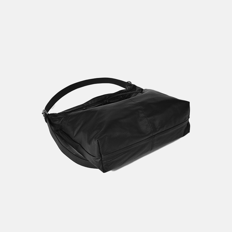 Women’s Minimalist Genuine Leather Hobo Tote Bag image 5