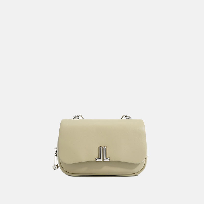 Women’s Minimalist Genuine Leather Magnetic Clasp Shoulder Crossbody Chain Handle Bags image 9
