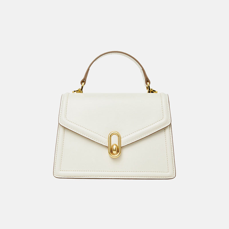 Women’s Minimalist Genuine Leather Magnetic Closure Crossbody Shoulder Top Handle Bags image 7