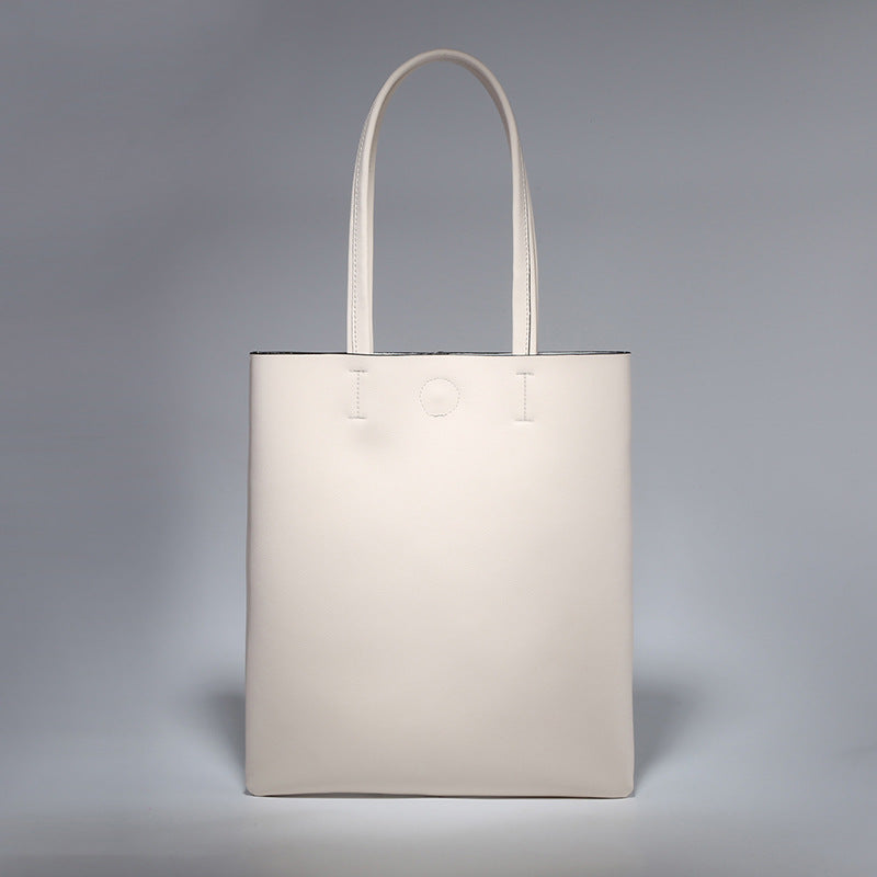 Women’s Minimalist Genuine Leather Tote Bag image 8