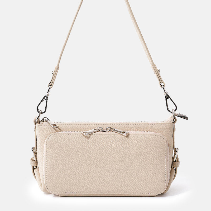 Women’s Minimalist Top-Grain Leather Crossbody Shoulder Bag image 4