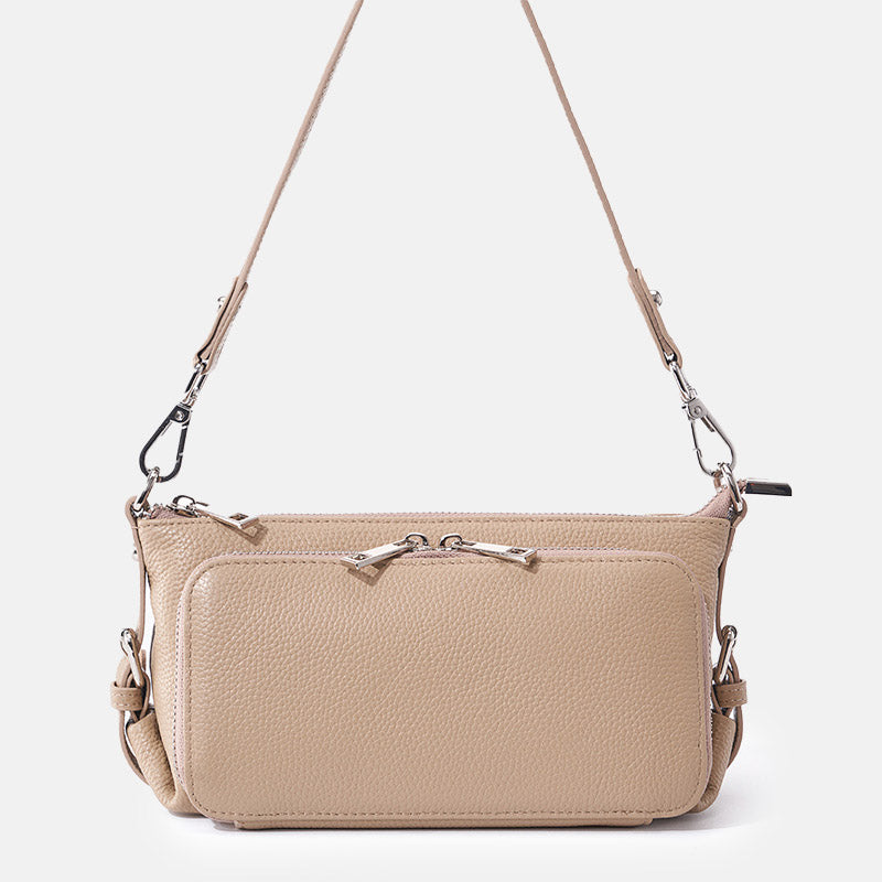 Women’s Minimalist Top-Grain Leather Crossbody Shoulder Bag image 10