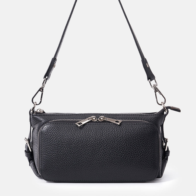 Women’s Minimalist Top-Grain Leather Crossbody Shoulder Bag image