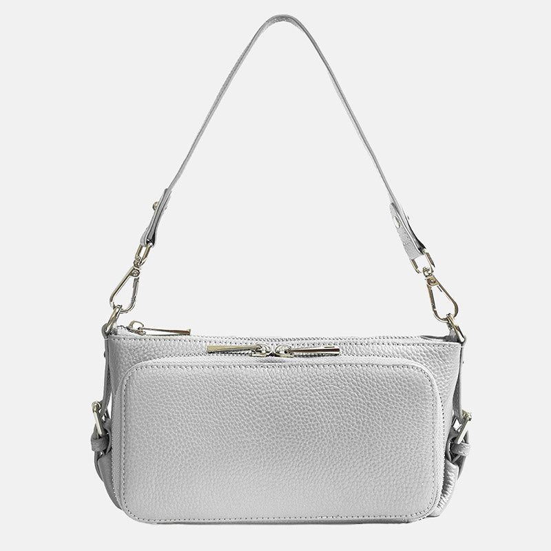 Women’s Minimalist Top-Grain Leather Crossbody Shoulder Bag image 7