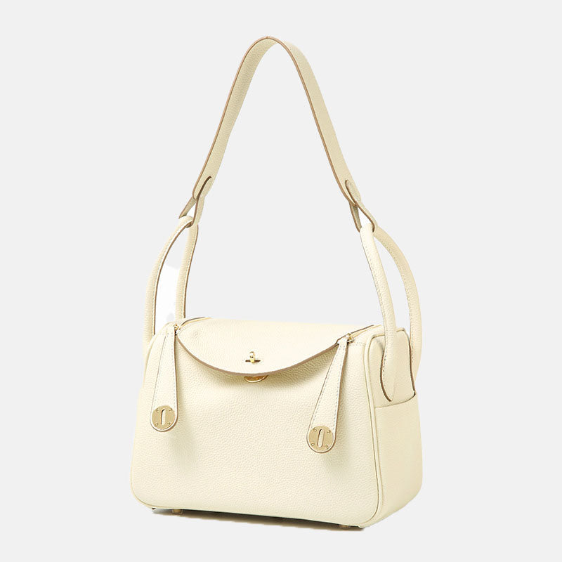 Women’s Minimalist Zipper Buckle Crossbody Shoulder Handbag in Genuine Leather image 7