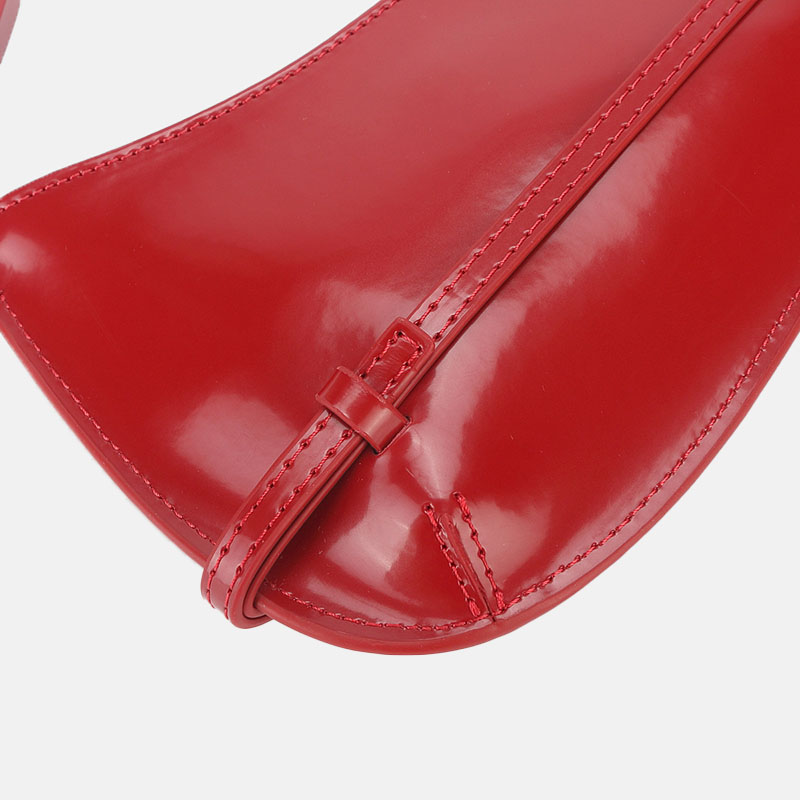 Women’s Patent Genuine Leather Crossbody Shoulder Baguette Bag In Vintage image 4