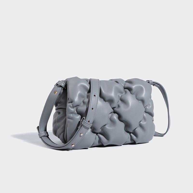 Women’s Quilted Pineapple Chains Shoulder Bags in Vegan Leather image 9