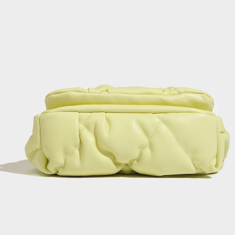 Women’s Quilted Pineapple Chains Shoulder Bags in Vegan Leather image 4