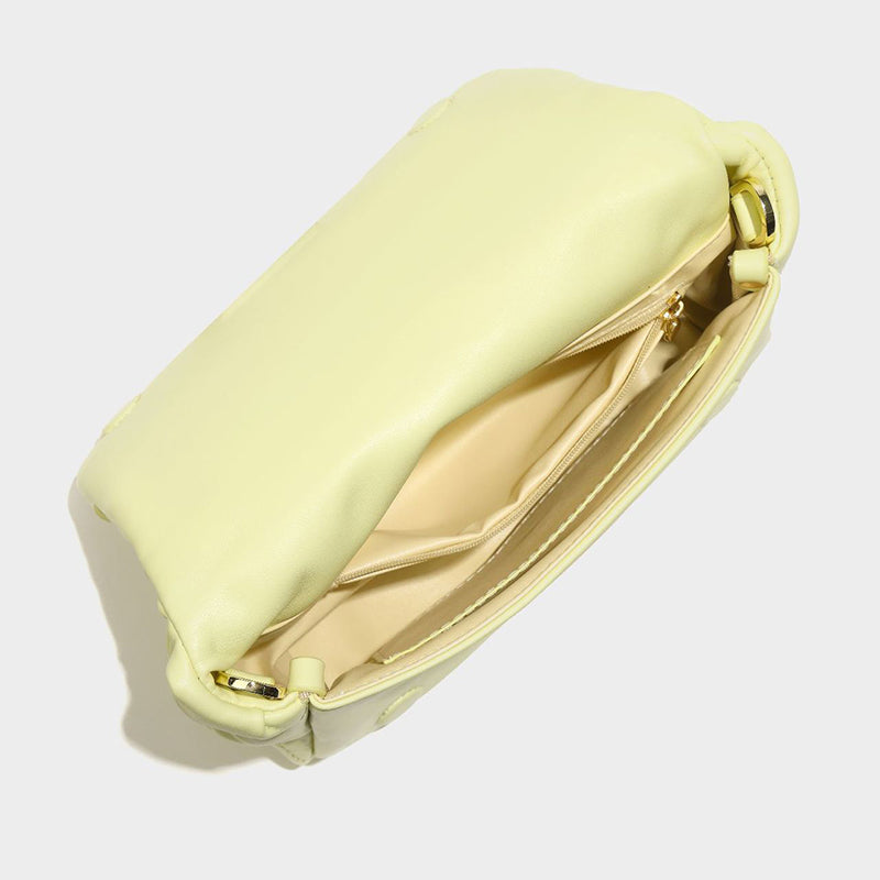 Women’s Quilted Pineapple Chains Shoulder Bags in Vegan Leather image 6