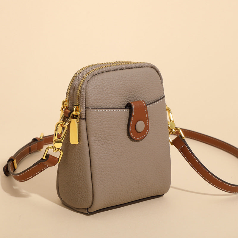 Women’s Square Leather Crossbody Shoulder Phone Bag image 2