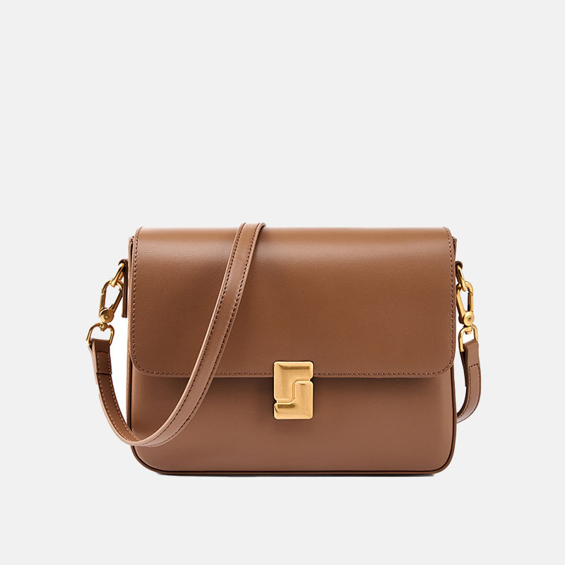 Women’s Vintage Genuine Leather Lock Shoulder Bags image 7
