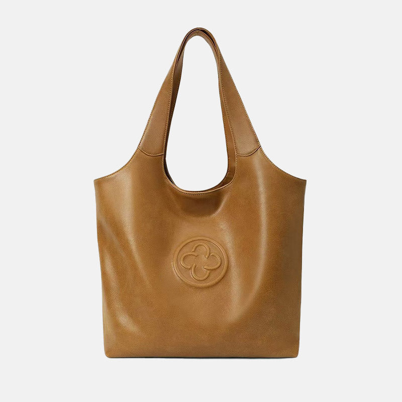 Women’s Vintage Genuine Leather Shoulder Tote Bag image