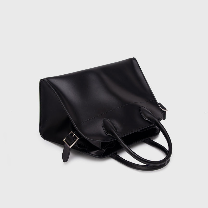 Women’s Vintage Genuine Leather Side Hooks Handbag image 3