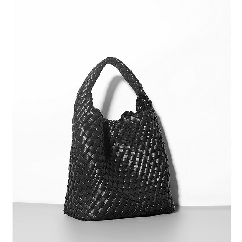 Women’s Woven Bucket Shoulder Tote Bag image 16