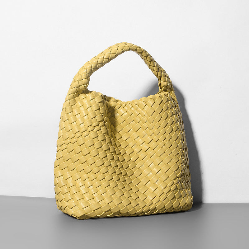 Women’s Woven Bucket Shoulder Tote Bag image 14