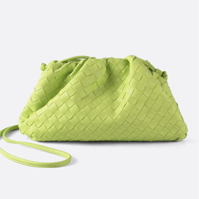 Women’s Woven Cloud Shape Shoulder Crossbody Clutch Bag image 8