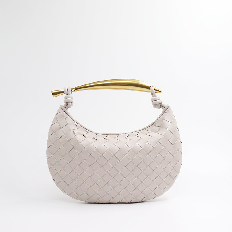 Women’s Woven Dumpling Clutch Bag image 8