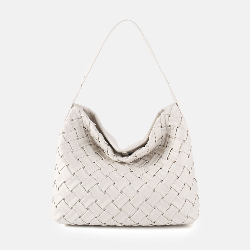 Women’s Woven PU Material Vintage Crossbody Shoulder Tote Bags image 11