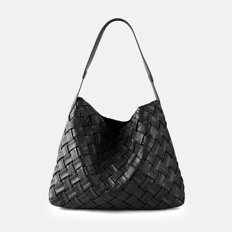 Women’s Woven PU Material Vintage Crossbody Shoulder Tote Bags image 15