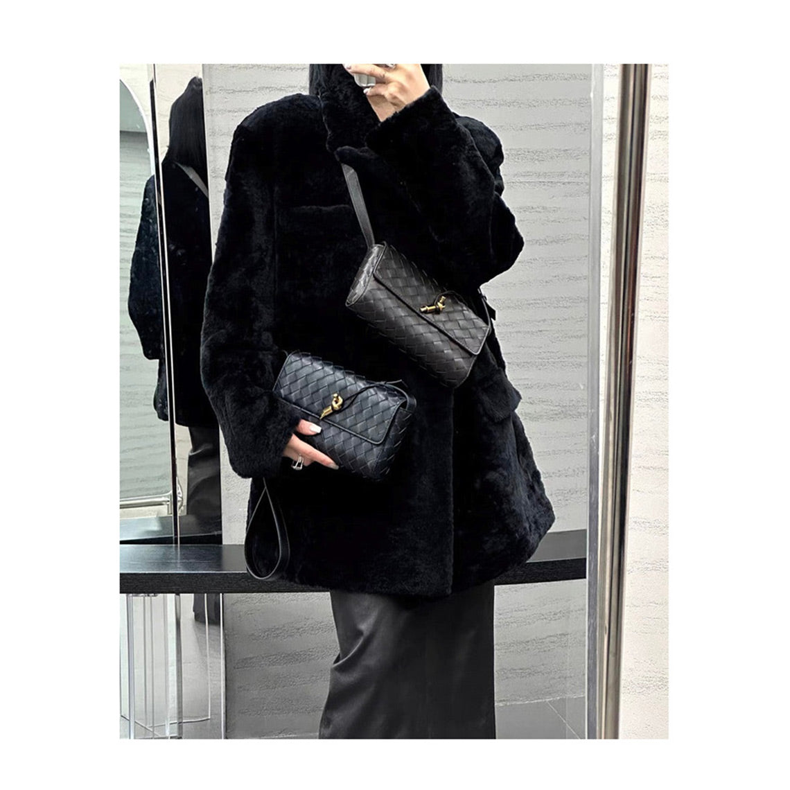 Women Black Leather Crossbody Bag | Genuine Leather Bags - Wirkin®