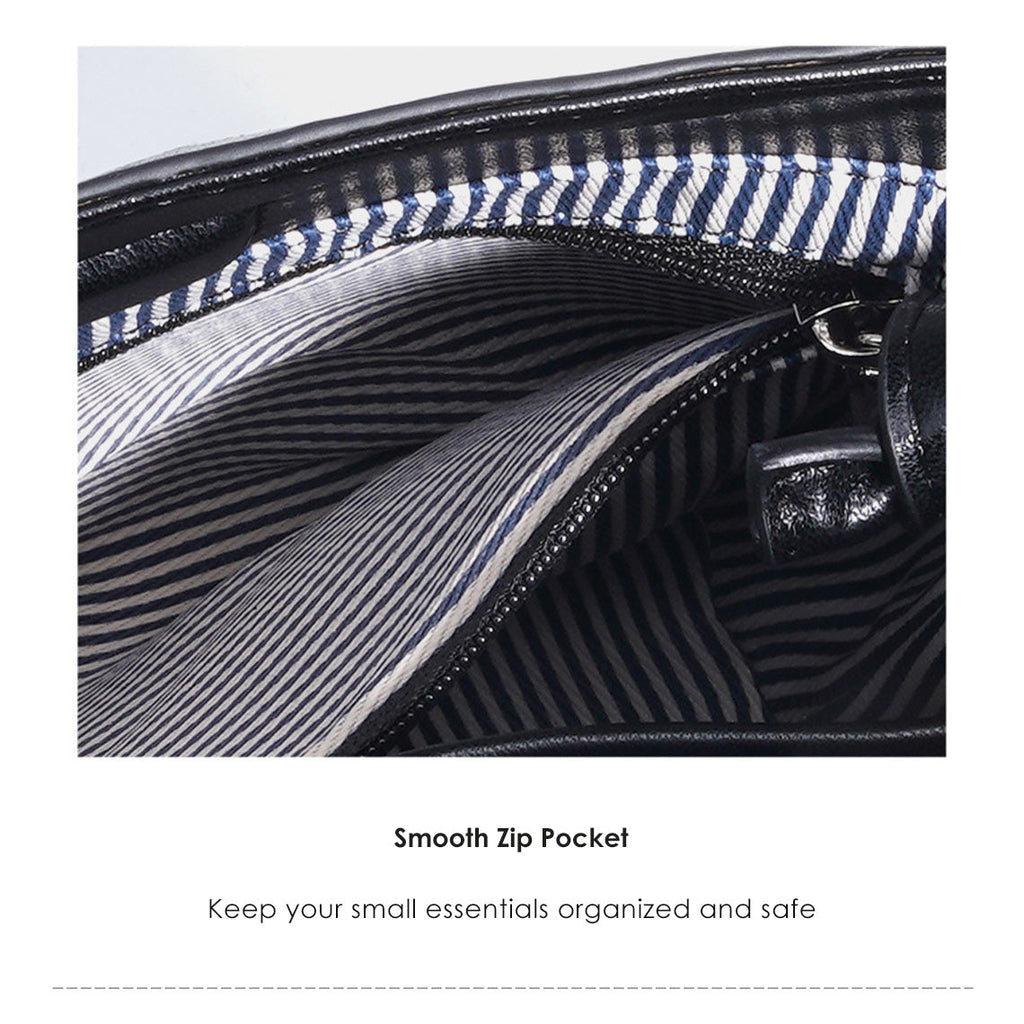 Sheep Leather Small Woven Tote Bag