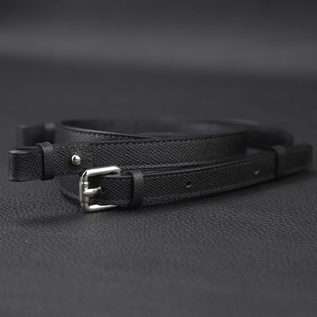 Hermès Style Epsom Leather Adjustable Bandoulière (15mm Ultra-Slim): Compatible Crossbody Strap for Mini Bags & Pochette