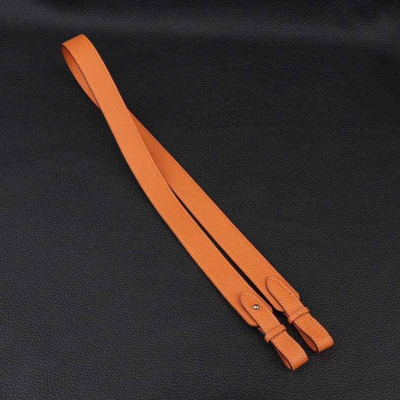 Hermès Style Togo Leather Bandoulière (30mm Wide): Compatible Shoulder Strap for Picotin Bag Upgrade