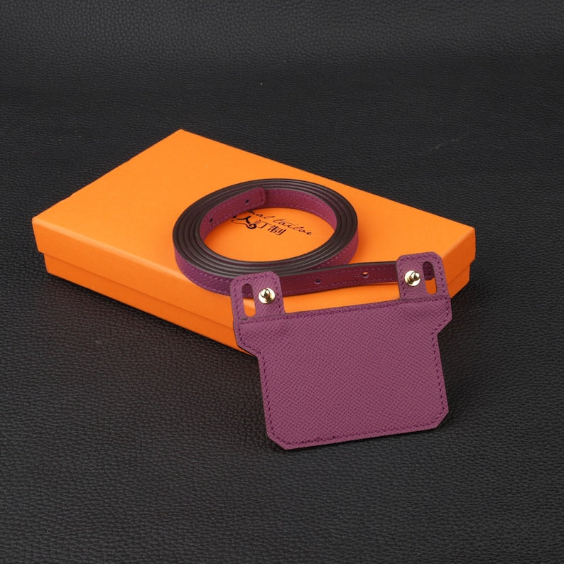 Epsom Leather Shoulder Strap: 12mm Wallet Crossbody Strap