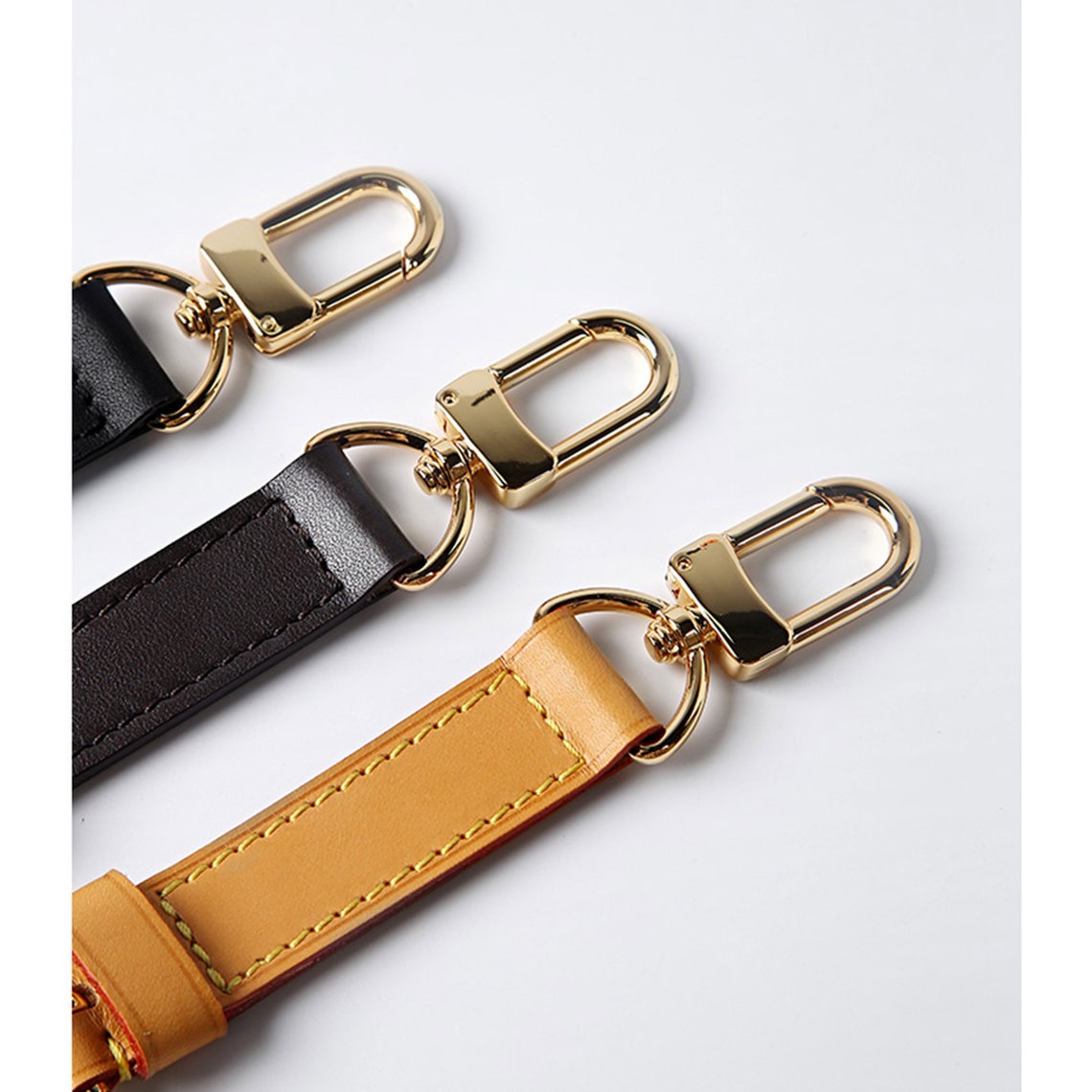 Leather Purse Strap Extender: Cow Leather Handbag Handle, Adjustable Buckle