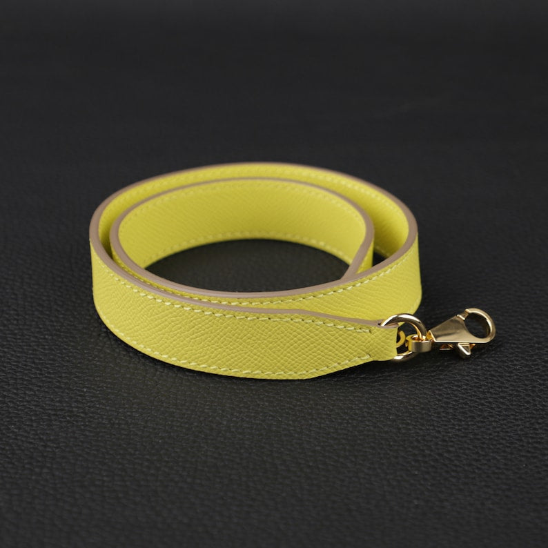 Hermès Style Epsom Leather Bandoulière (25mm): Compatible Shoulder/Crossbody Strap for Kelly Dance, Picotin, & Evelyne Bags