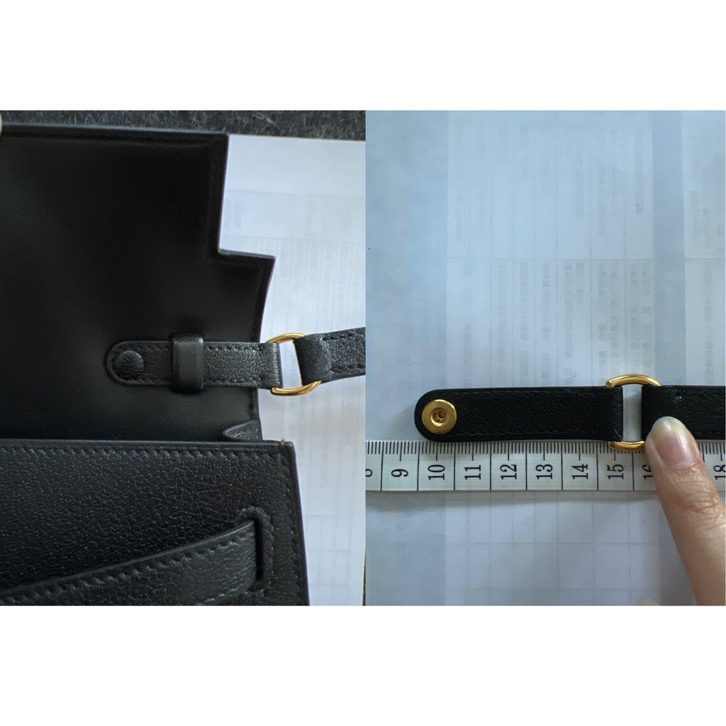 Hermès Style Evercolor Leather Bandoulière (15mm Slim): Compatible Shoulder/Crossbody Strap for Mini Bags