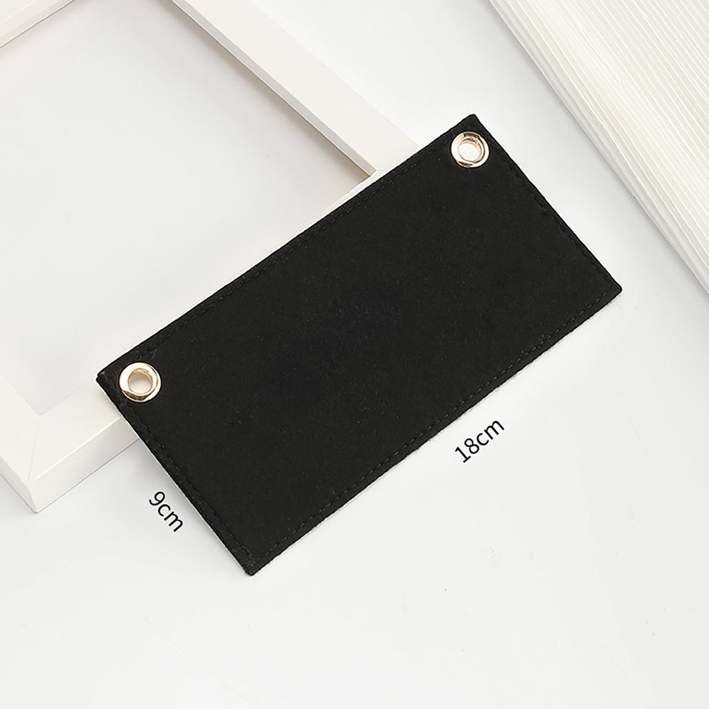 The Reorders series long wallet transformation shoulder strap, felt lining, adjustable length leather shoulder strap