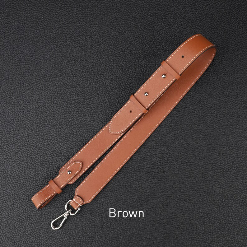 Hermès Style Swift Leather Adjustable Backpack Straps (30mm Wide, Set of 2): Luxury Replacement Bandoulière for Backpacks