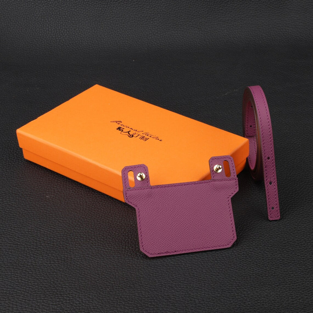 Epsom Leather Shoulder Strap: 12mm Wallet Crossbody Strap