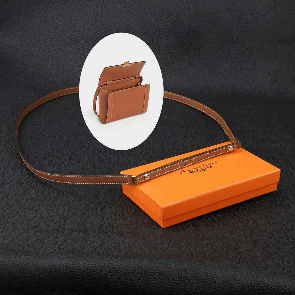 Luxury Swift Leather Bandoulière (15mm Slim): Compatible Crossbody Strap Replacement for Triomphe & Small Designer Bags