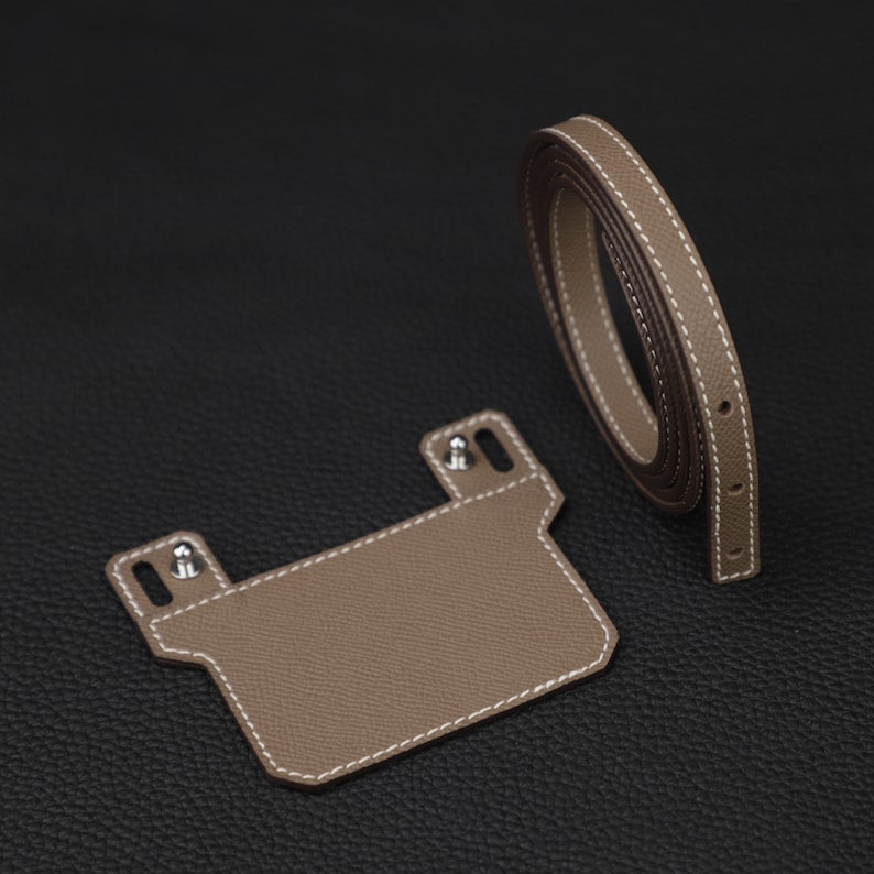 Epsom Leather Shoulder Strap: 12mm Wallet Crossbody Strap