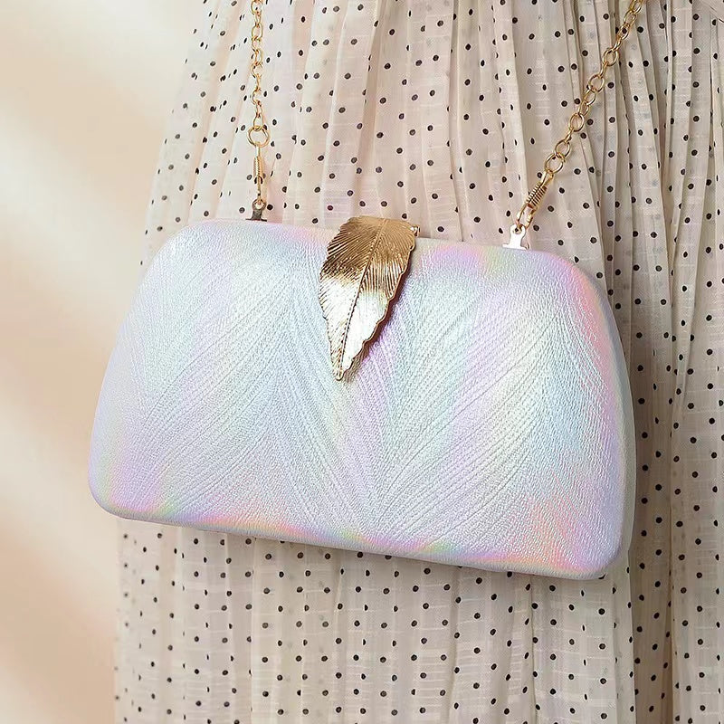 Women’s Leaves Glitter Prom Clutch Bags image 13