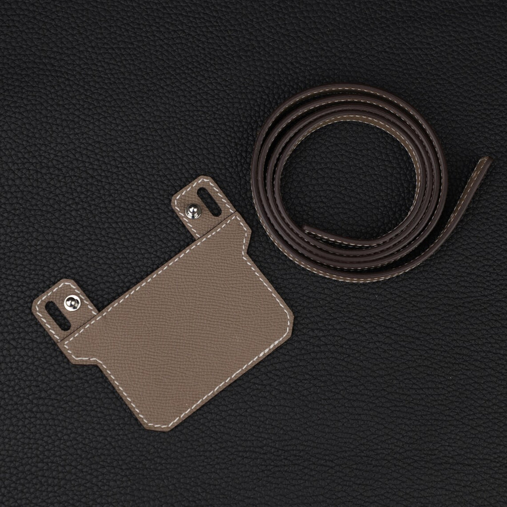 Epsom Leather Shoulder Strap: 12mm Wallet Crossbody Strap