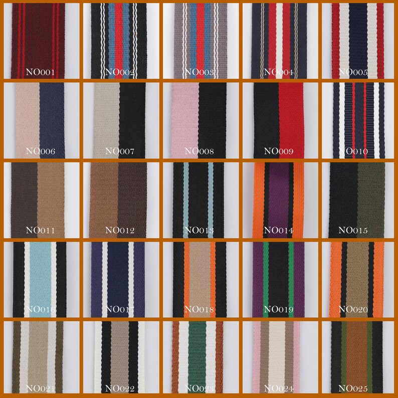 50mm Adjustable crossbody strap for Padlock Saddle Shoulder Bag Coated Canvas and Leather