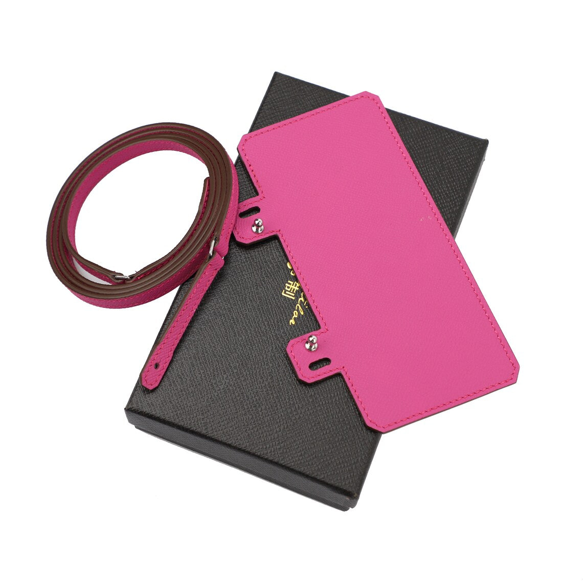 Epsom Leather Wallet Shoulder Strap: 10mm Purse To Go Strap